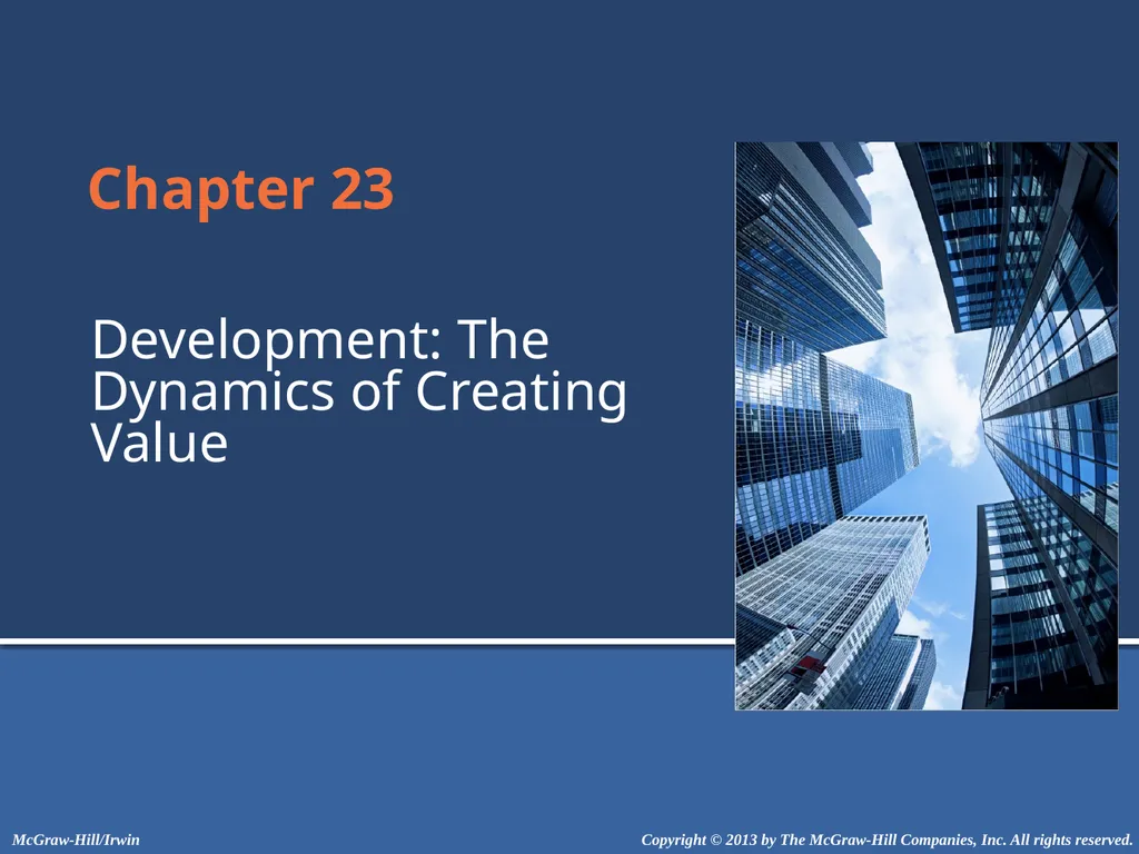 Chapter 23 Development: The Dynamics of Creating