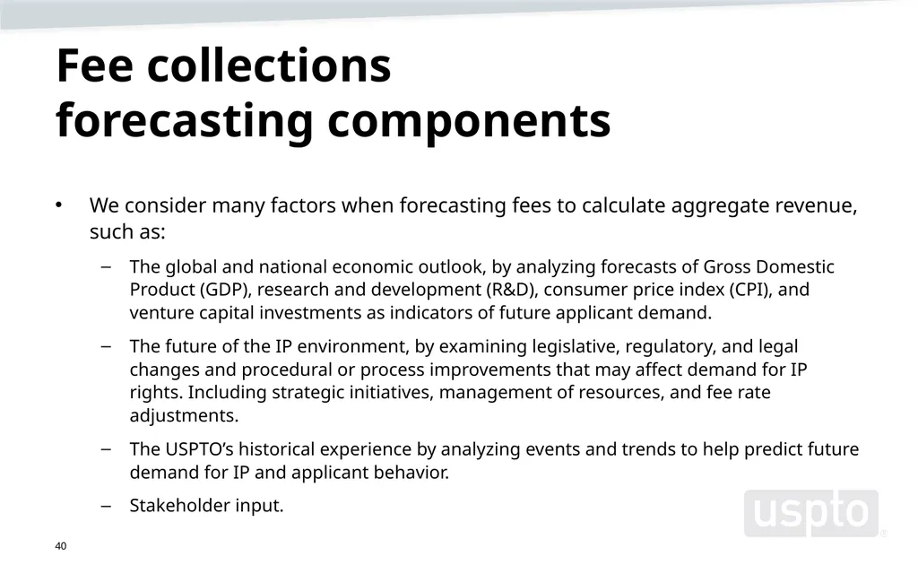 May 2023 Patent Fee Proposal Background - slide 40 of 60