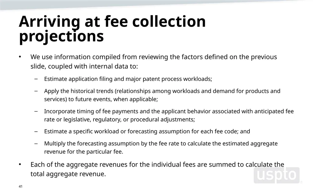 May 2023 Patent Fee Proposal Background - slide 41 of 60