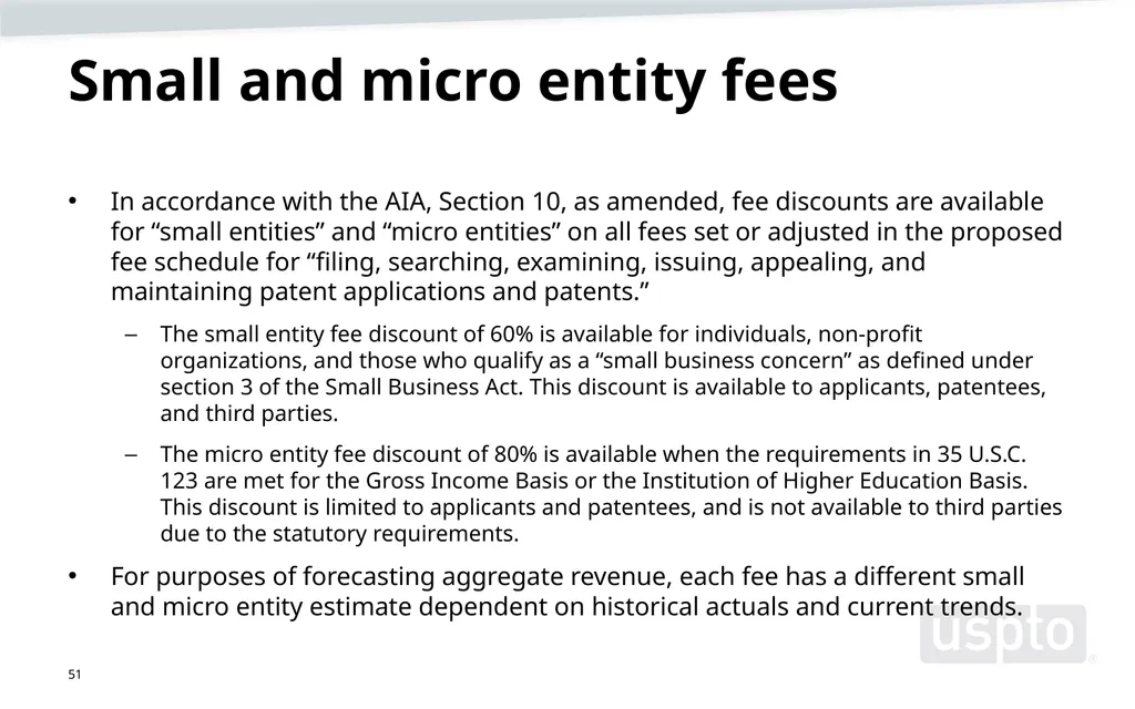 May 2023 Patent Fee Proposal Background - slide 51 of 60