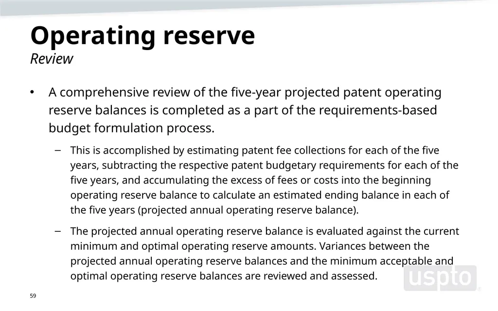 May 2023 Patent Fee Proposal Background - slide 59 of 60