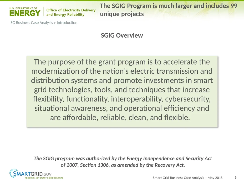 2015 Progress Report for OE ARRA Smart Grid - slide 9 of 37