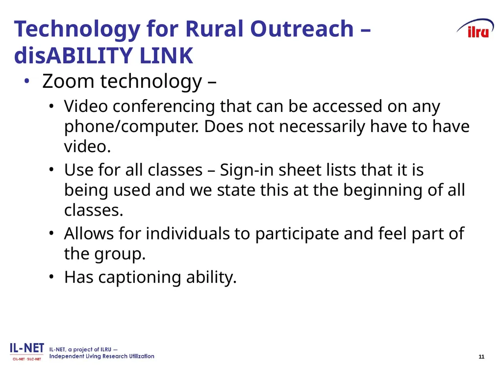 Independent Living Research Utilization - slide 10 of 40