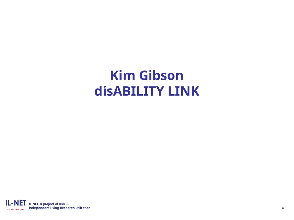Independent Living Research Utilization - slide 3 of 40