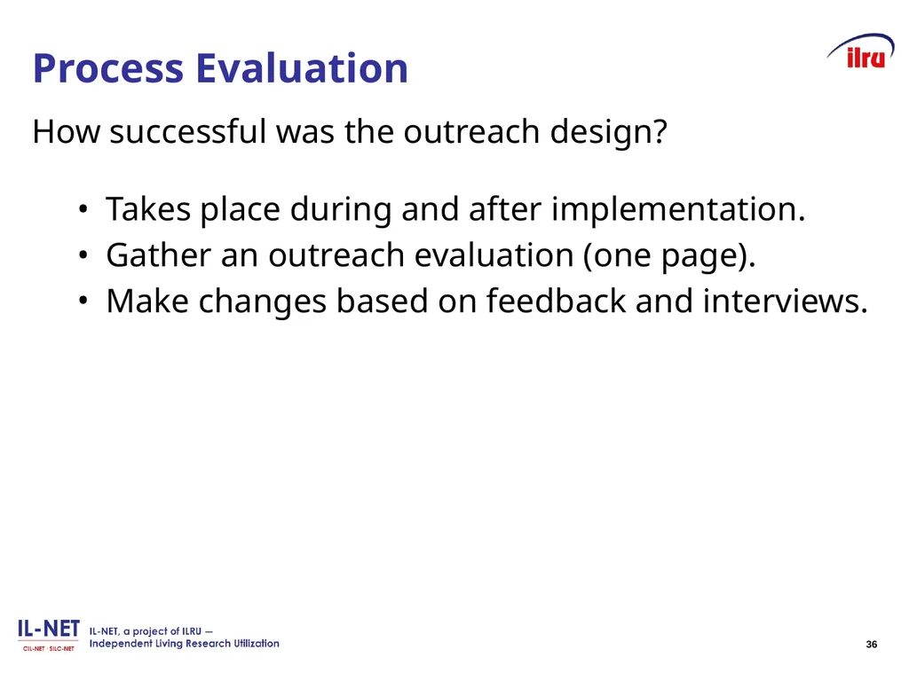 Independent Living Research Utilization - slide 35 of 40