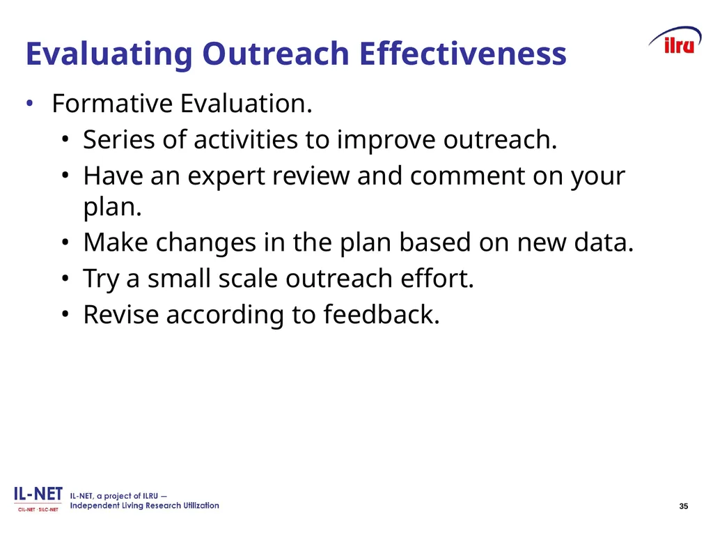 Independent Living Research Utilization - slide 34 of 40