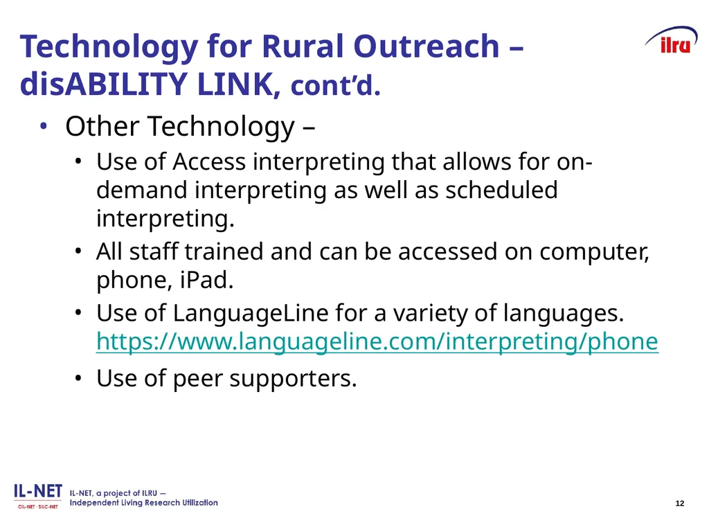 Independent Living Research Utilization - slide 11 of 40