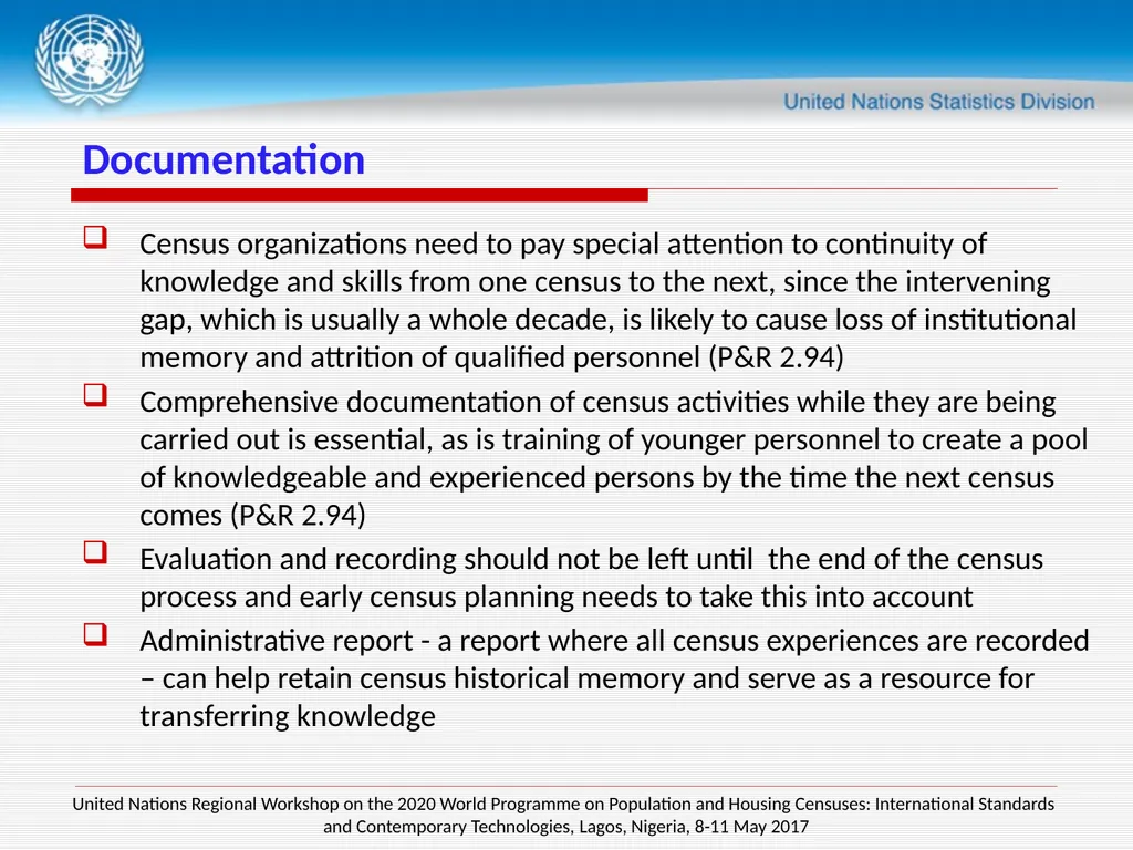 Session 4 Census planning and management UNSD - slide 26 of 27