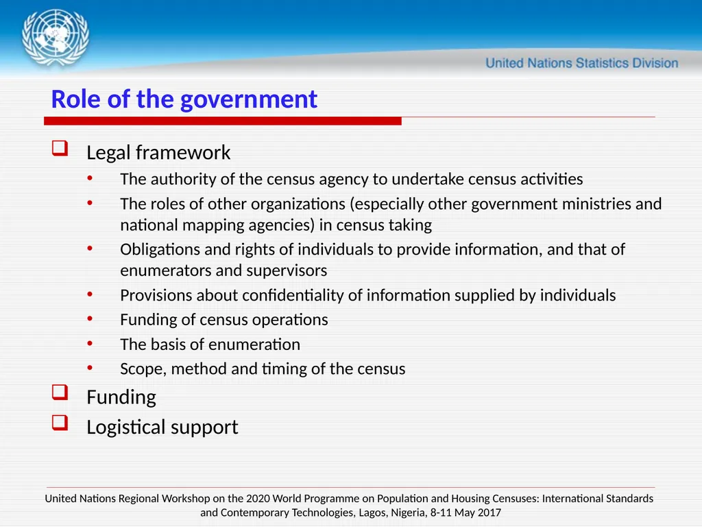 Session 4 Census planning and management UNSD - slide 7 of 27