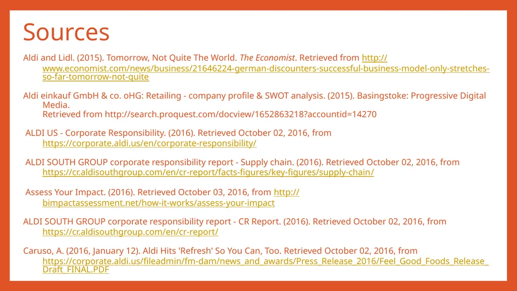 ALDI: Corporate Responsibility Strategy Madeline - slide 14 of 15