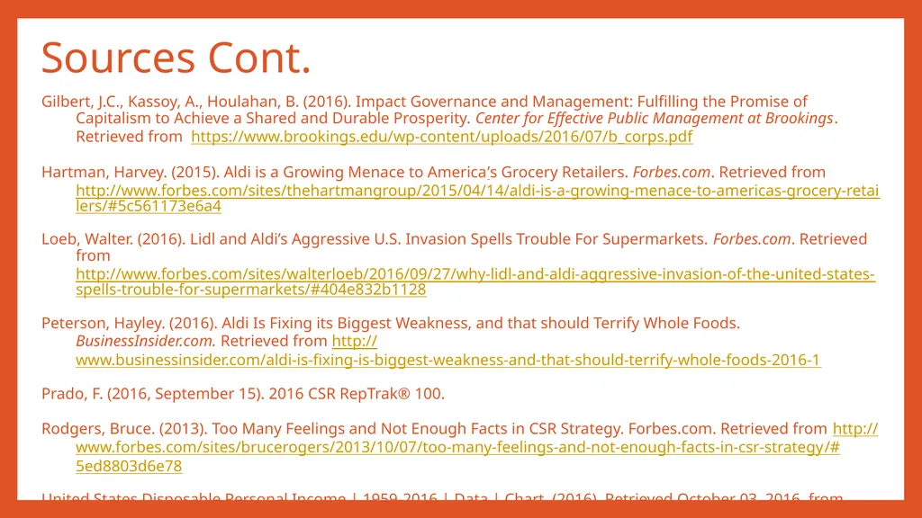 ALDI: Corporate Responsibility Strategy Madeline - slide 15 of 15