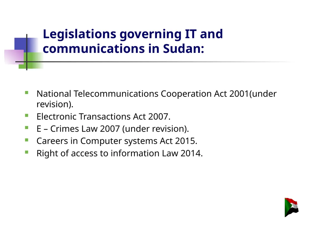 The Republic of Sudan Ministry of Security and - slide 7 of 30
