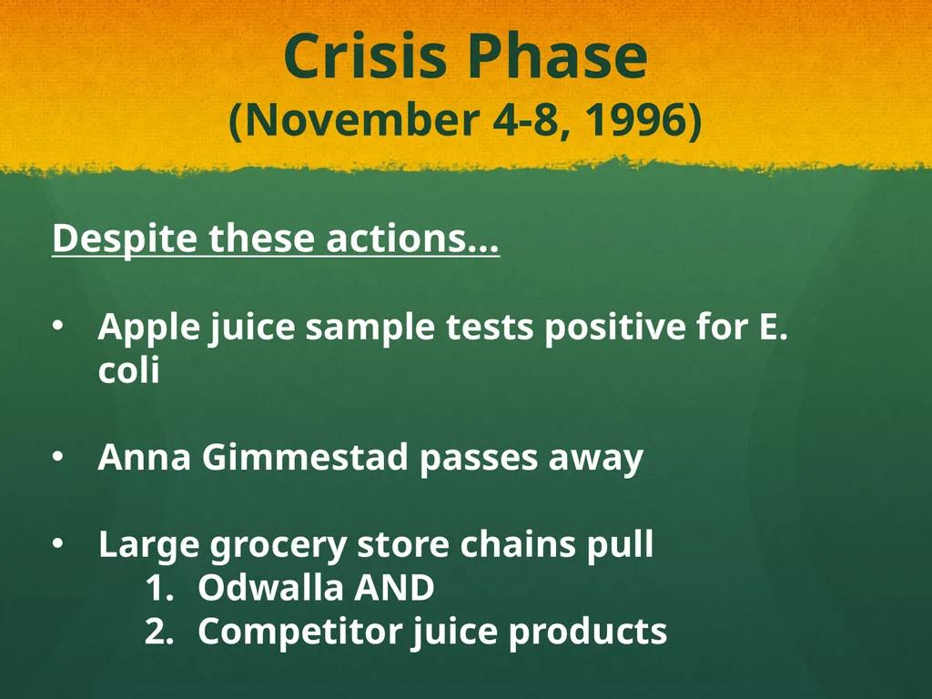 From Praise to Prolapse: Analyzing Odwalla’s - slide 7 of 20
