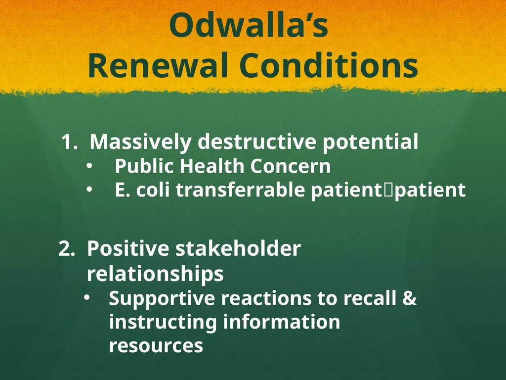 From Praise to Prolapse: Analyzing Odwalla’s - slide 15 of 20