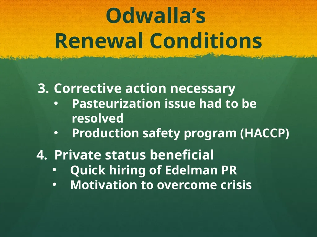 From Praise to Prolapse: Analyzing Odwalla’s - slide 16 of 20
