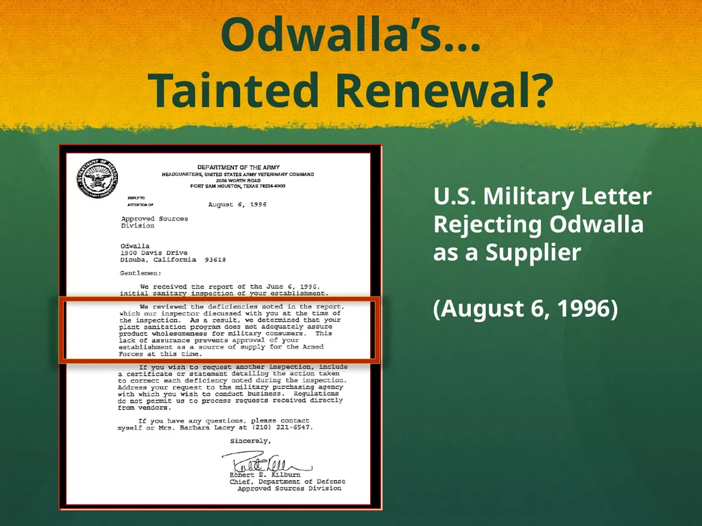From Praise to Prolapse: Analyzing Odwalla’s - slide 18 of 20