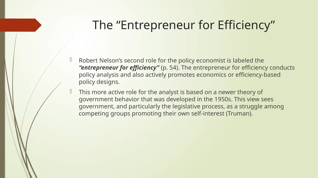 THE ECONOMIC ANALYSIS OF PUBLIC POLICY,2nd Edition - slide 17 of 30