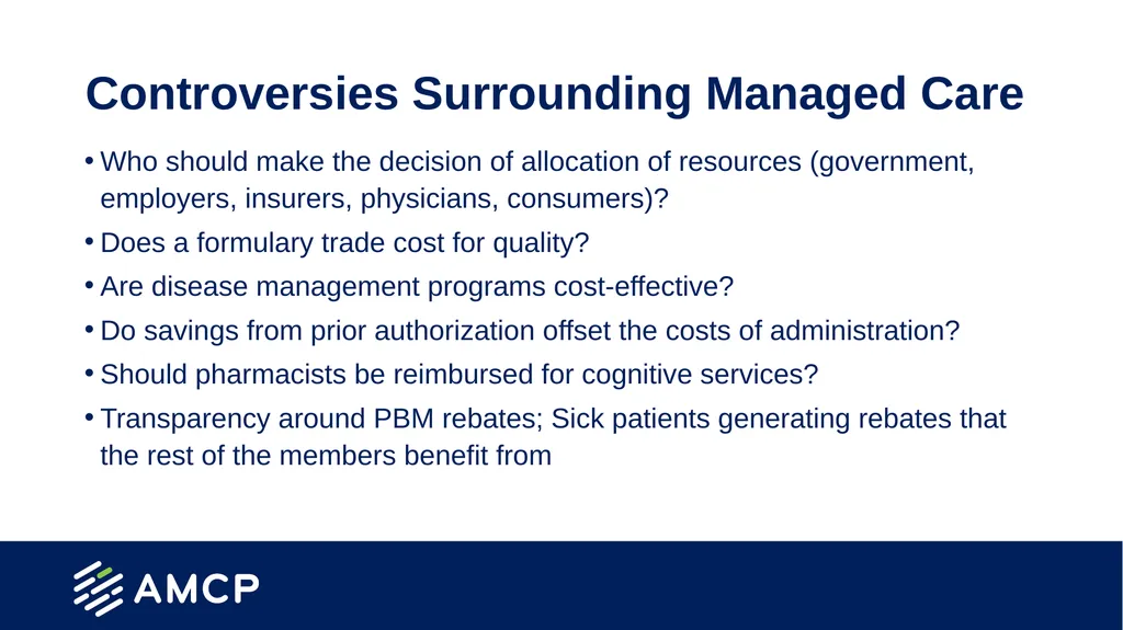 Pharmacy Practice in Managed Care Presentation - slide 32 of 38