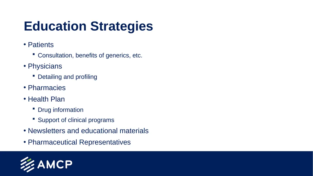 Pharmacy Practice in Managed Care Presentation - slide 10 of 38