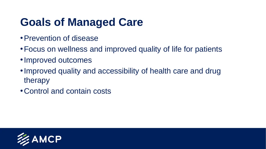 Pharmacy Practice in Managed Care Presentation - slide 4 of 38