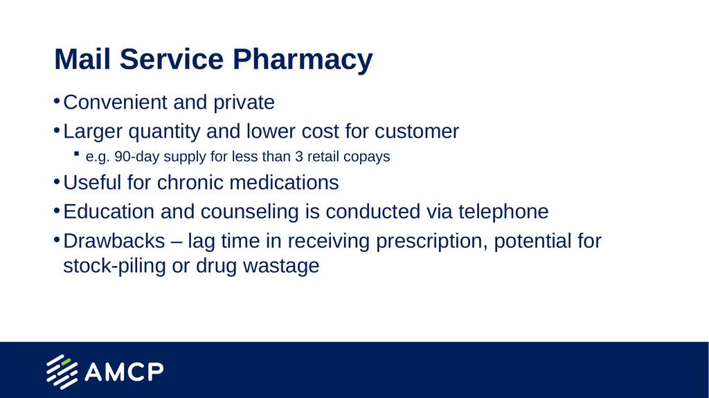 Pharmacy Practice in Managed Care Presentation - slide 14 of 38