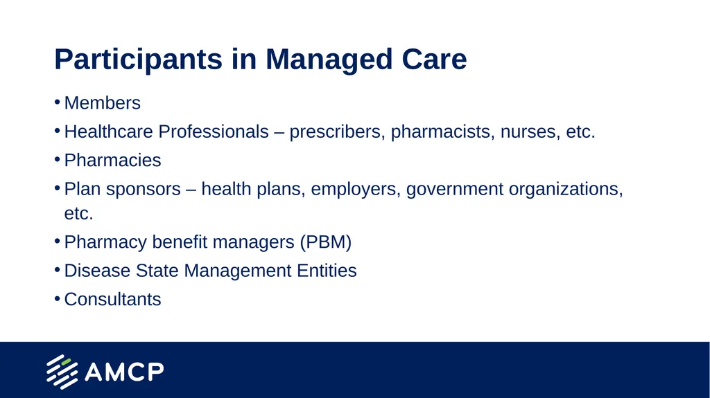 Pharmacy Practice in Managed Care Presentation - slide 3 of 38