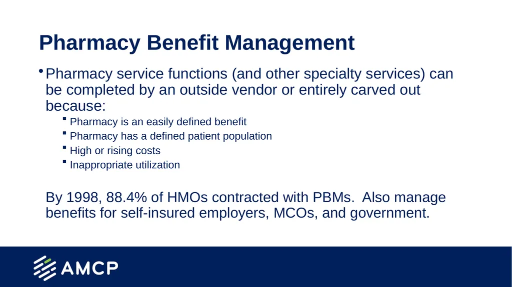 Pharmacy Practice in Managed Care Presentation - slide 19 of 38