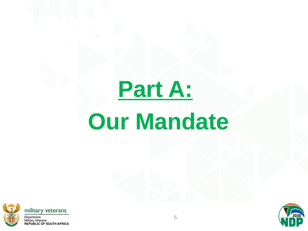 PRESENTATION TO PCD&MV DEPARTMENT OF MILITARY - slide 5 of 68