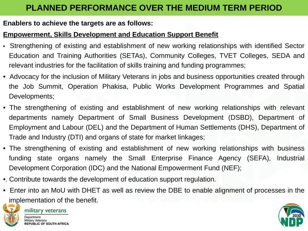 PRESENTATION TO PCD&MV DEPARTMENT OF MILITARY - slide 60 of 68