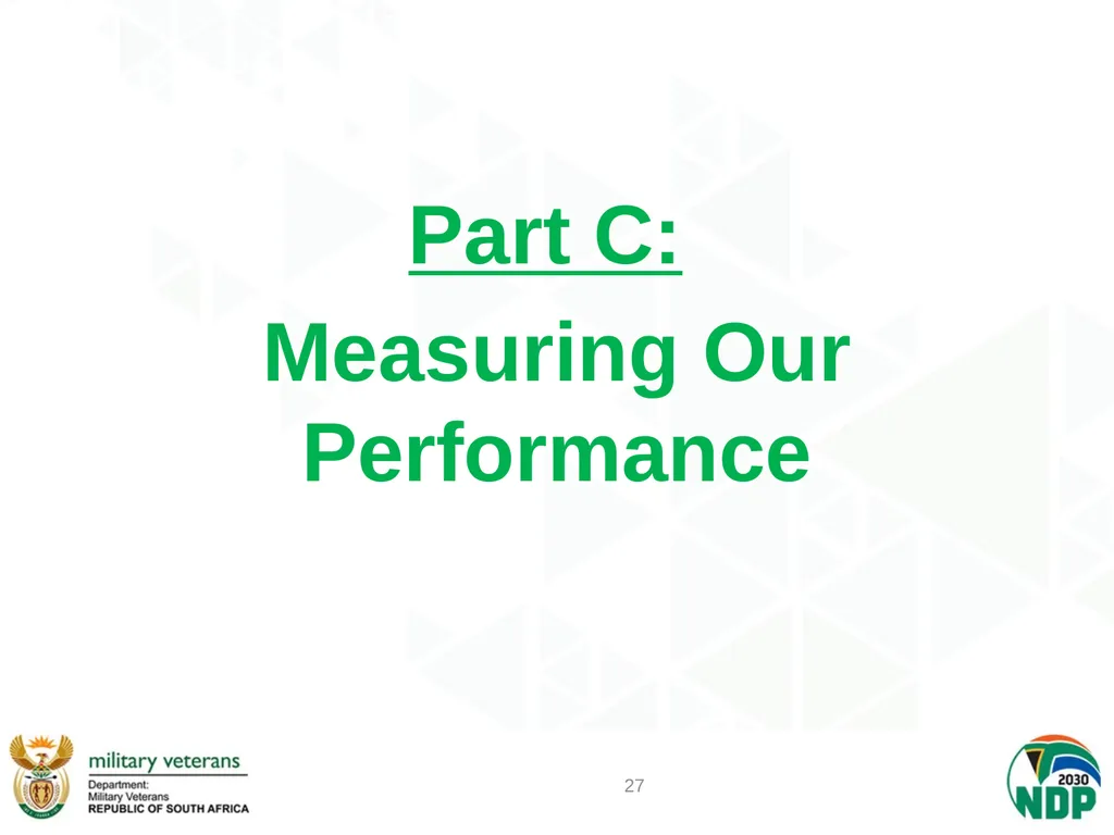 PRESENTATION TO PCD&MV DEPARTMENT OF MILITARY - slide 27 of 68