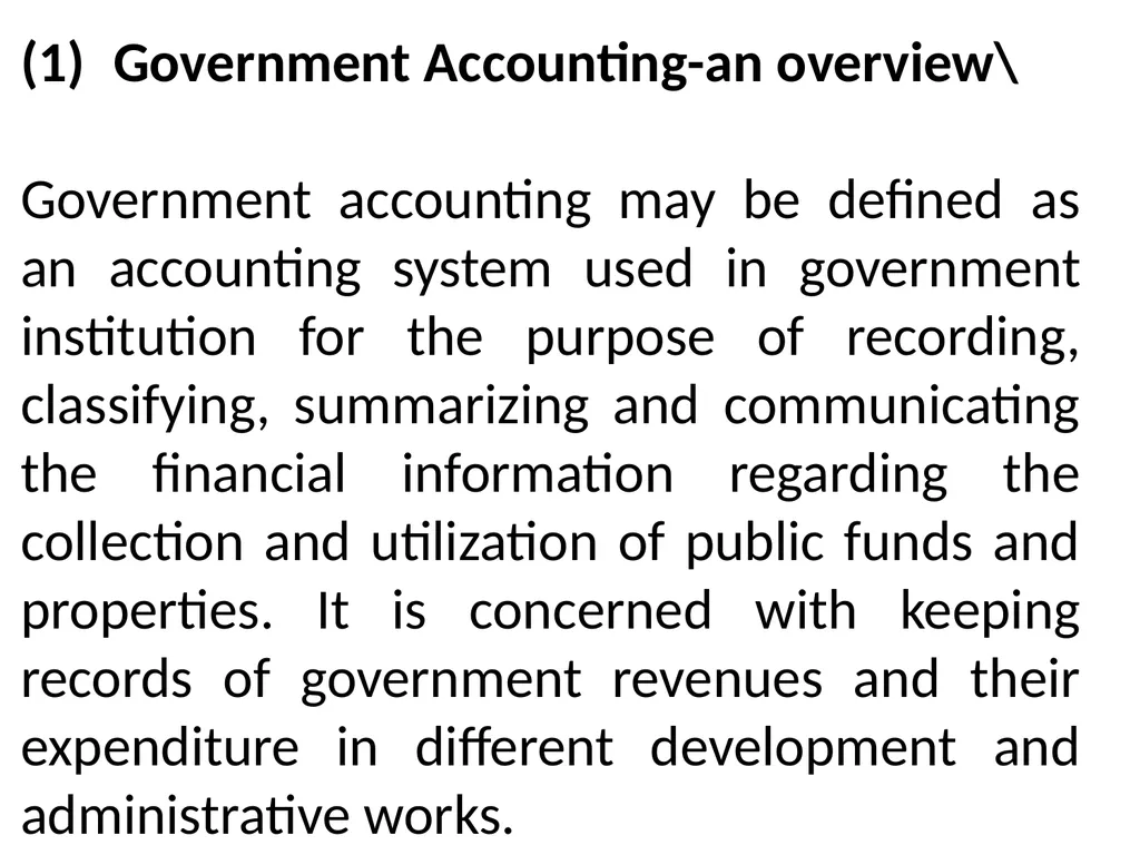 Government Accounting Target Government - slide 3 of 62