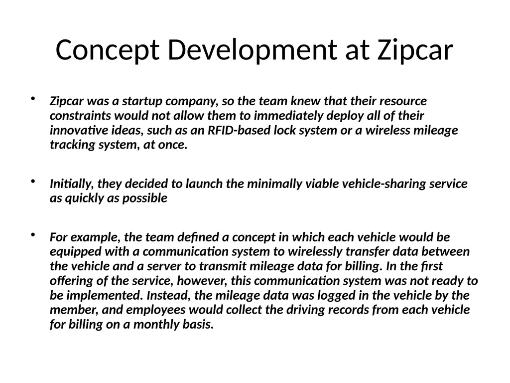Product-Service Systems In June 2000, Zipcar - slide 8 of 13