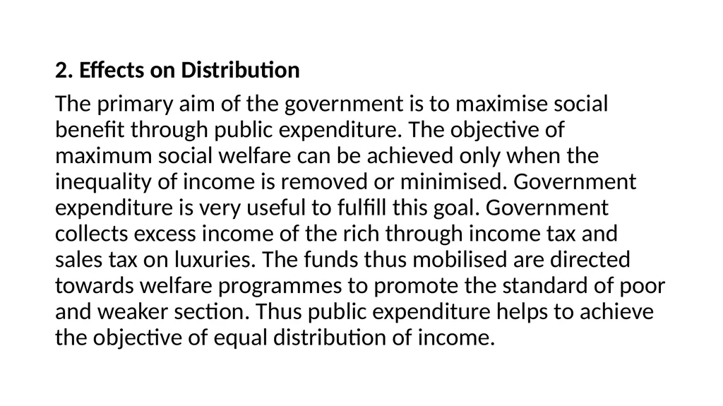 Public Expenditure Expenses incurred by the public - slide 22 of 26