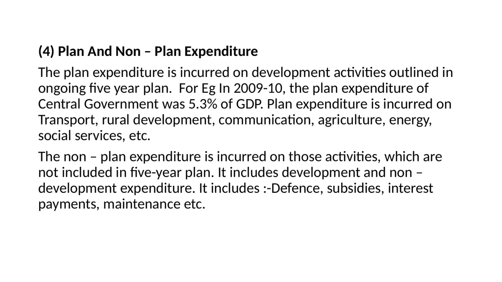 Public Expenditure Expenses incurred by the public - slide 15 of 26