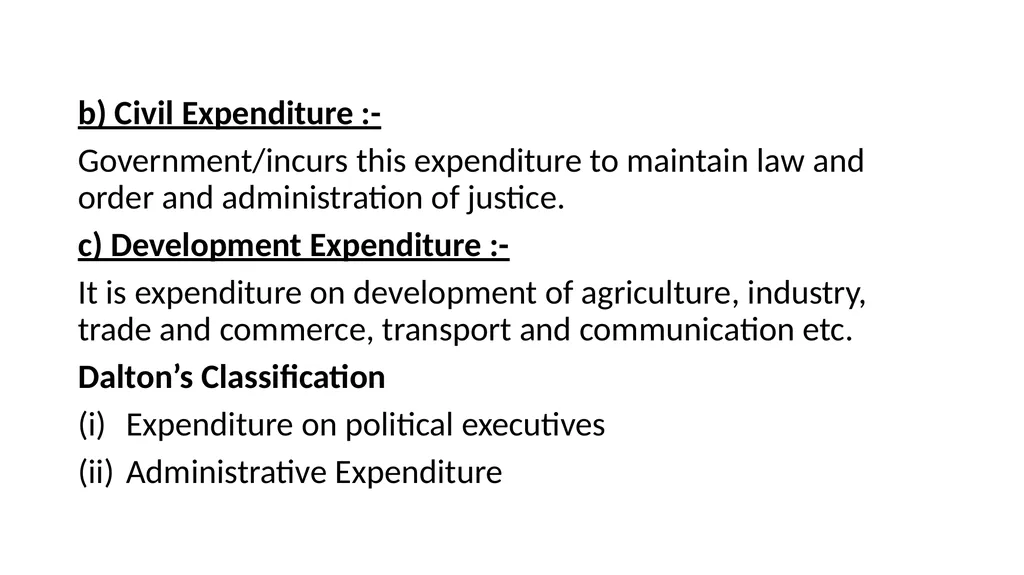 Public Expenditure Expenses incurred by the public - slide 17 of 26