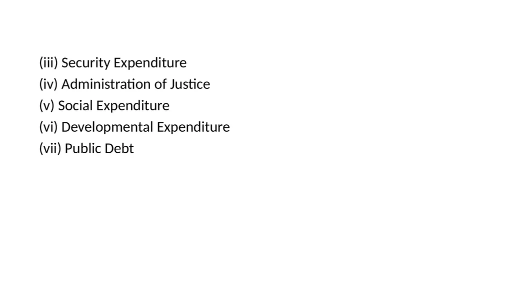 Public Expenditure Expenses incurred by the public - slide 18 of 26