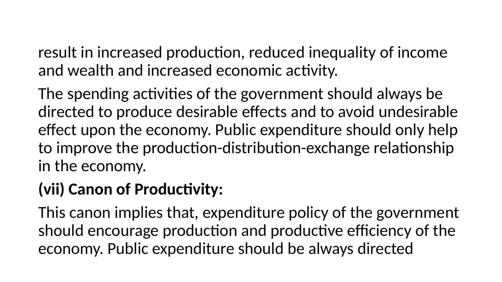 Public Expenditure Expenses incurred by the public - slide 7 of 26