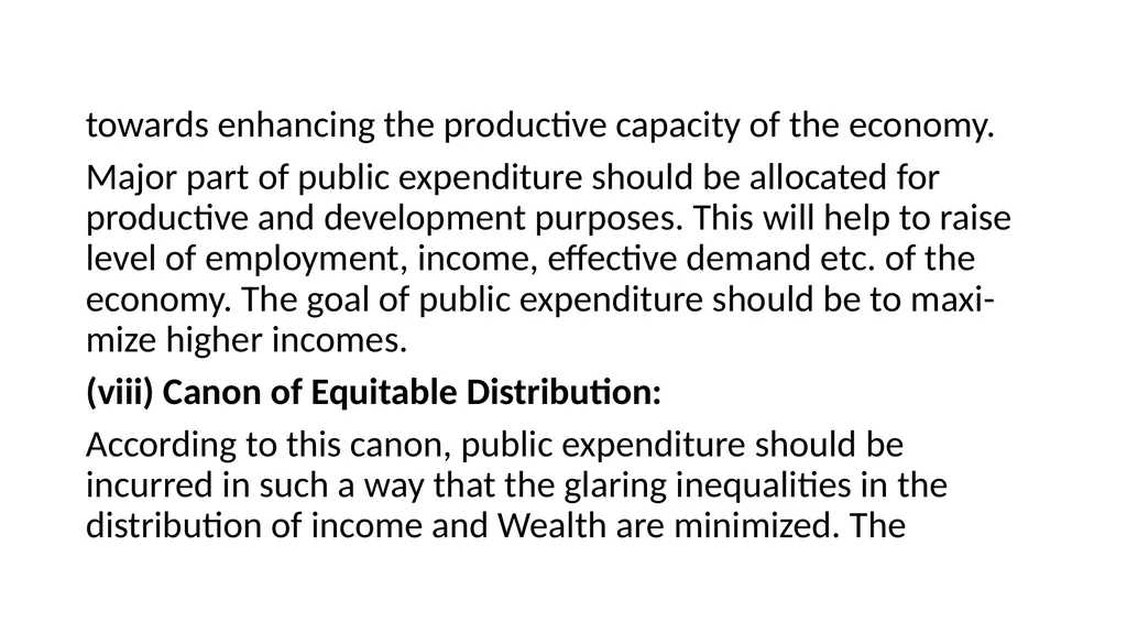 Public Expenditure Expenses incurred by the public - slide 8 of 26