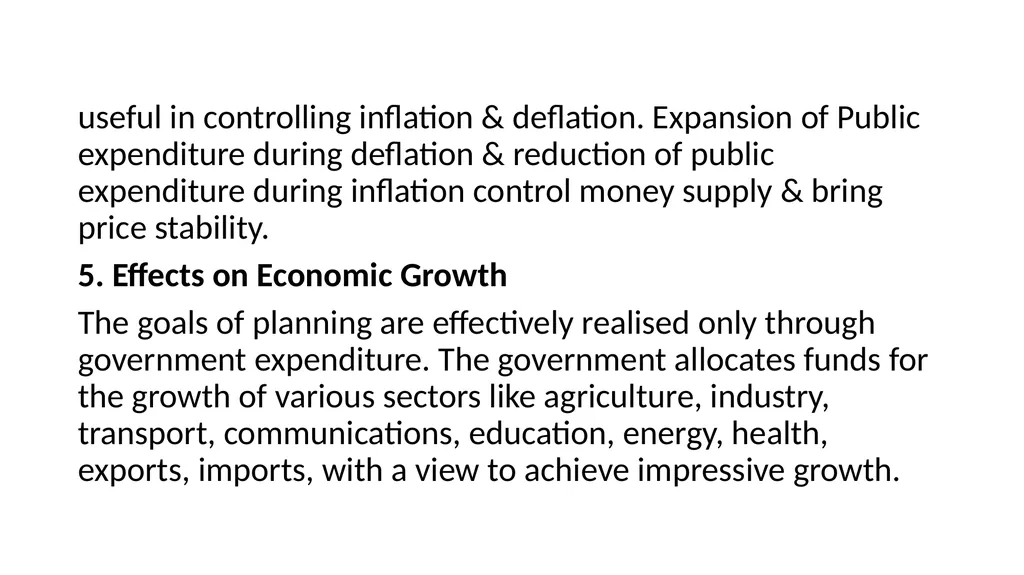 Public Expenditure Expenses incurred by the public - slide 25 of 26