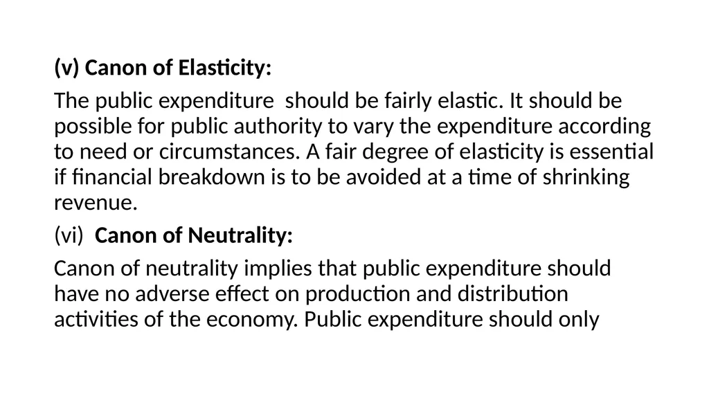 Public Expenditure Expenses incurred by the public - slide 6 of 26