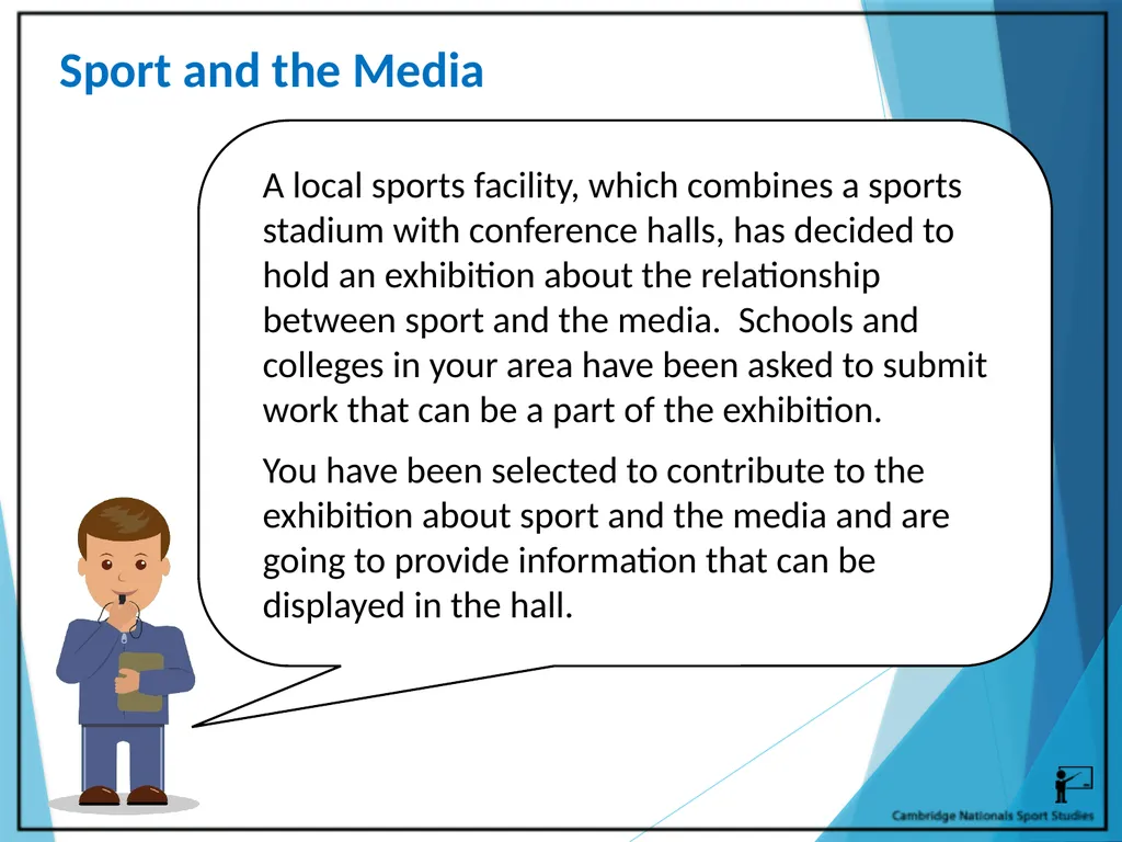 R054 – Sport and the Media Learning Outcomes LO1 - - slide 2 of 40