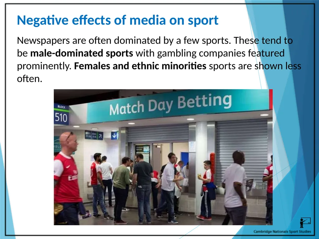 R054 – Sport and the Media Learning Outcomes LO1 - - slide 21 of 40