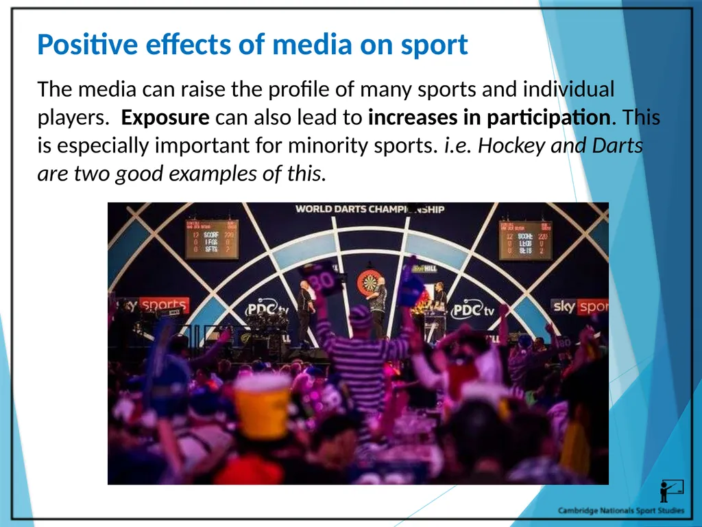 R054 – Sport and the Media Learning Outcomes LO1 - - slide 11 of 40