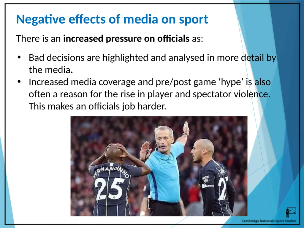 R054 – Sport and the Media Learning Outcomes LO1 - - slide 20 of 40
