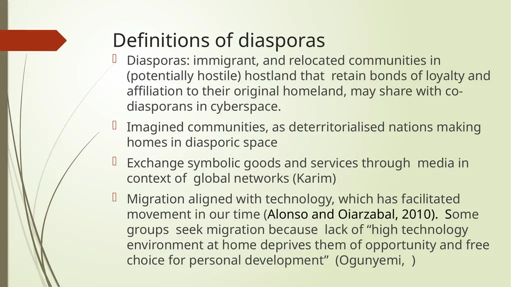 Digital Diaspora Audiences Professor Janet Wilson, - slide 3 of 12