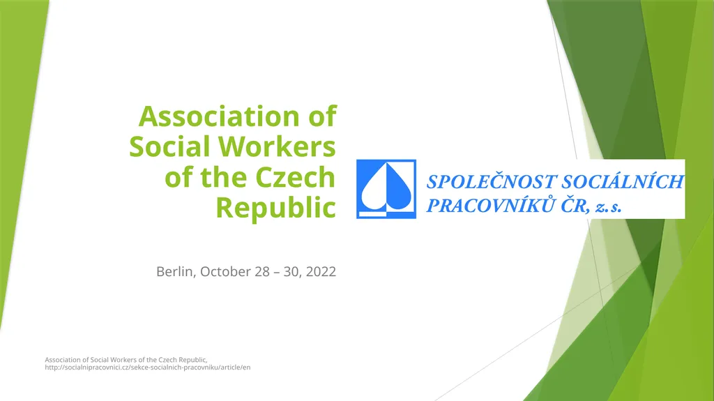 Association of Social Workers of the Czech - slide 1 of 13