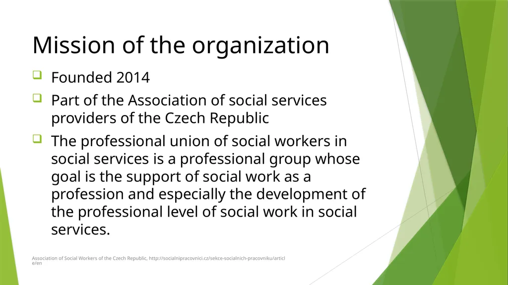 Association of Social Workers of the Czech - slide 8 of 13