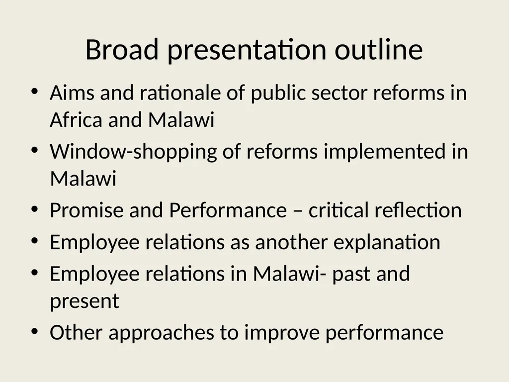 Public sector reforms and employee relations: Is - slide 2 of 63
