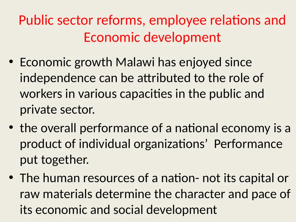 Public sector reforms and employee relations: Is - slide 46 of 63