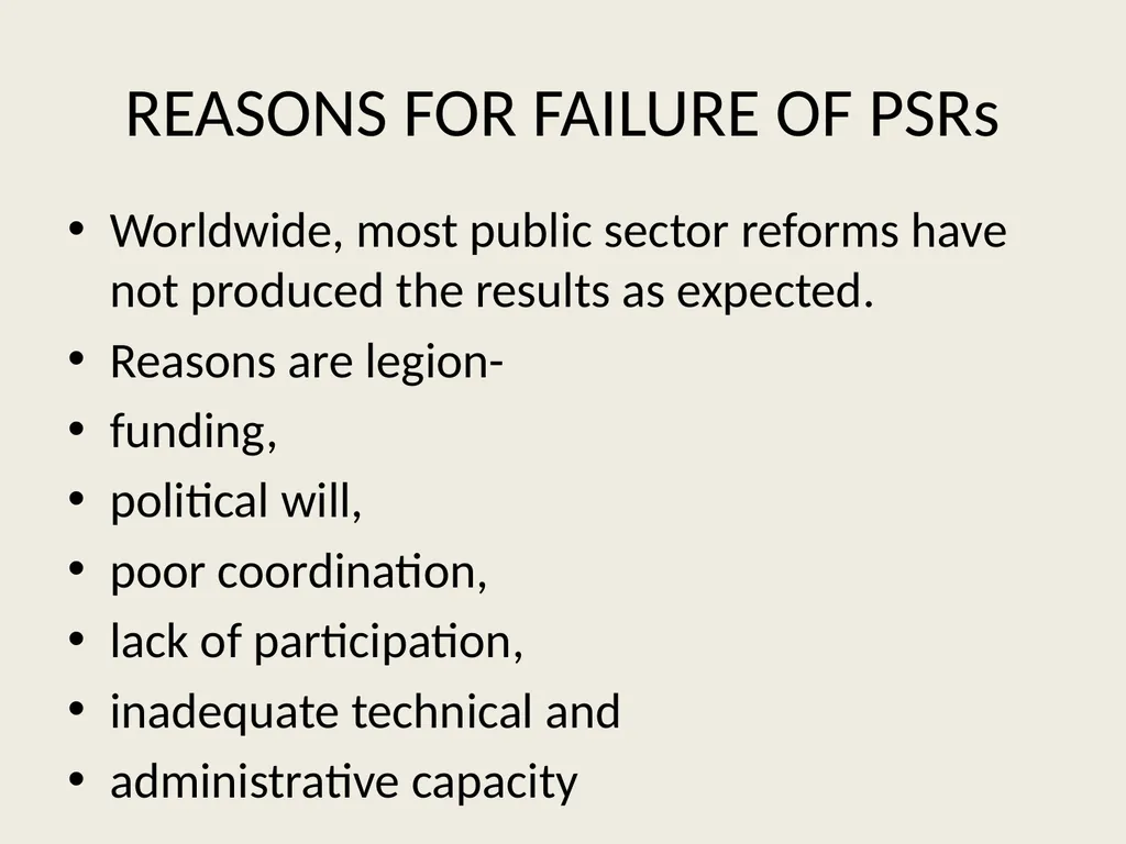 Public sector reforms and employee relations: Is - slide 24 of 63